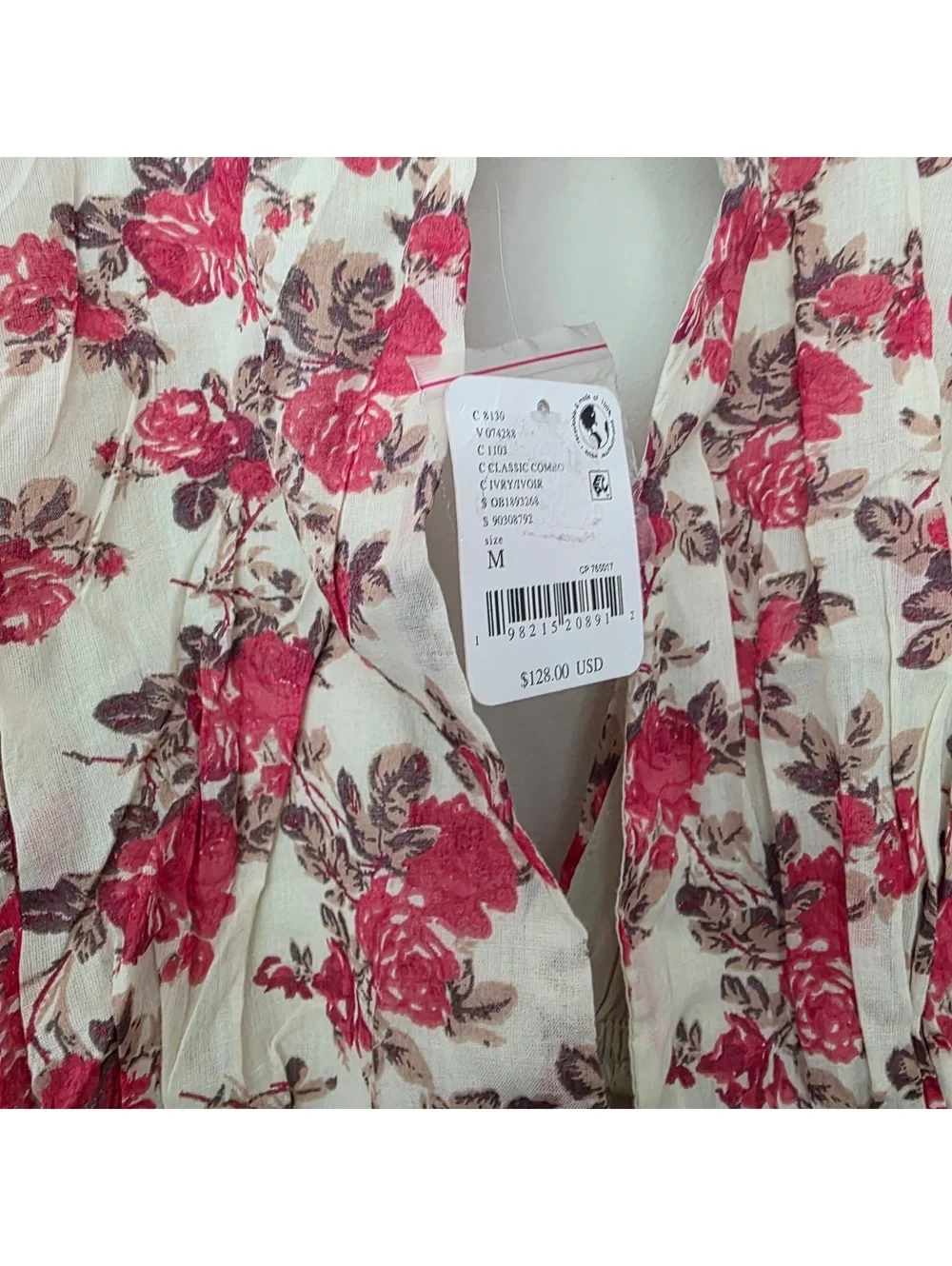 Free People Women's Medium Floral Keep You Mini Dress